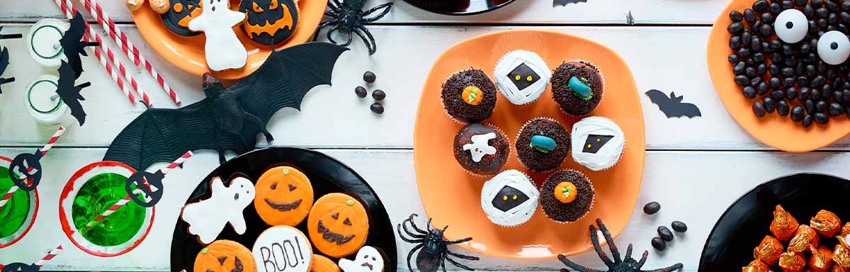 Variedad de comidas para Halloween. Variedad de comidas para Halloween.