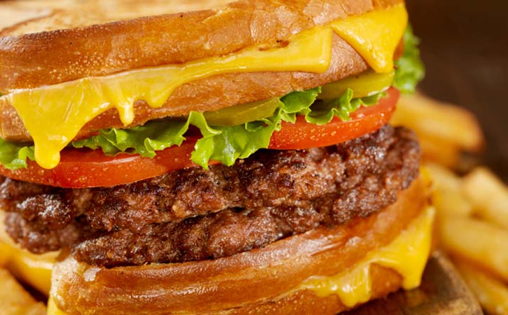 Hamburguesa con vegetales Hamburguesa con vegetales