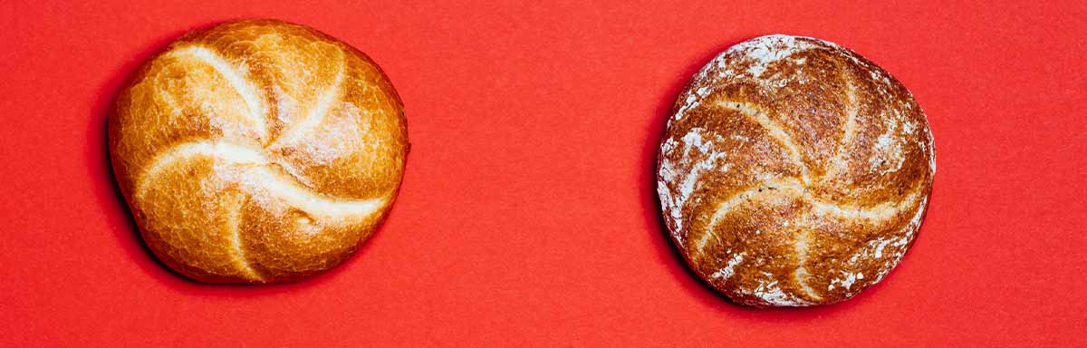 Tres tipos de pan diferentes Tres tipos de pan diferentes