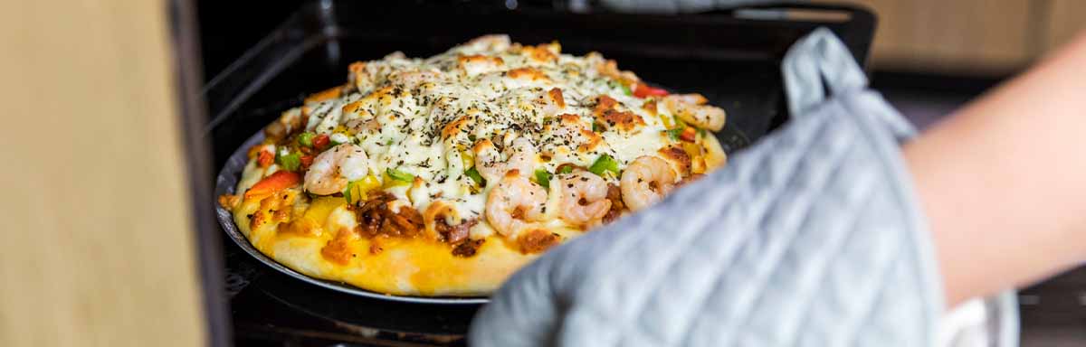 Una pizza al horno, un tipo de cocción Una pizza al horno, un tipo de cocción