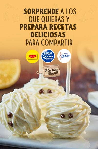 Recipe Recetas deliciosas Halloween Nestlé  Card Image