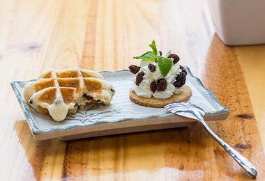 Resultado de la preparación de una masa para waffles perfecta Resultado de la preparación de una masa para waffles perfecta