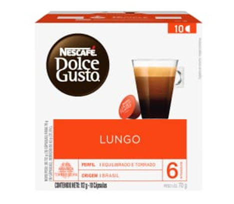 Cápsulas de Café NESCAFÉ® DOLCE GUSTO® Lungo
