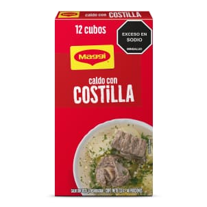 Caldo con costilla 12 cubos