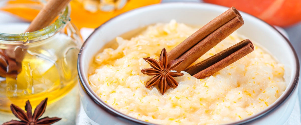 El arroz con leche es una de las principales recetas de comida colombiana