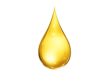 Gota de aceite de cocina.