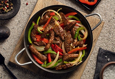 Carne salteada con verduras cena rápida 