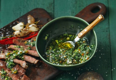 Chimichurri tradicional.