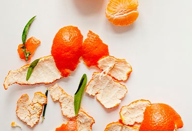 Cocinar con cáscaras de mandarina