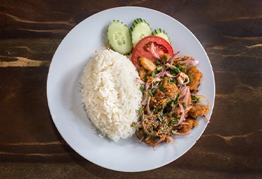 Cocinar en casa plato balanceado 