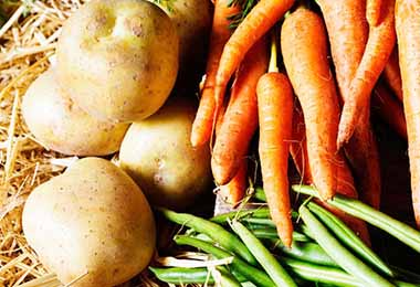 En la comida casera de la región se usa, en algunos casos, la papa y la zanahoria 