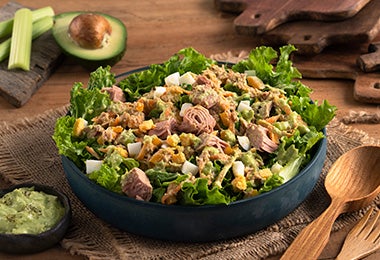 Ensalada con atún receta de cena rápida 