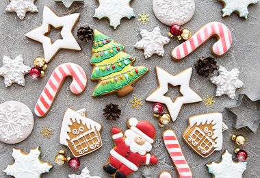 Las galletas navideñas son un muy buen ejemplo para hablar de glaseado real