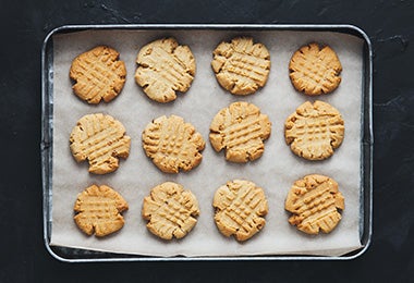 Galletas de mantequilla casera.