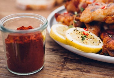 Alitas de pollo con paprika.