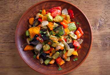 Ensalada con tomates. 