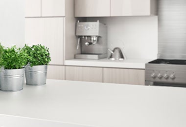 Plantas decorativa para organizar la cocina.