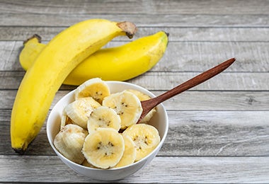 Banano, alimento rico en potasio