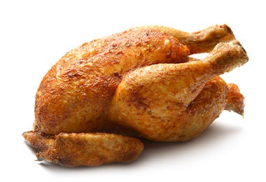Pollo asado completo para menú familiar semanal.
