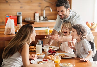 Pasar más tiempo en familia, alrededor de la comida, es un gran propósito. 