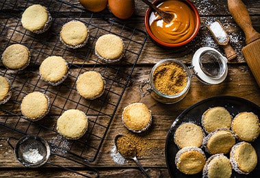 Receta de alfajores rellenos con arequipe