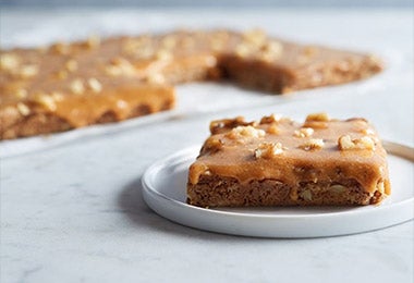 Receta de brownie con cobertura de arequipe 