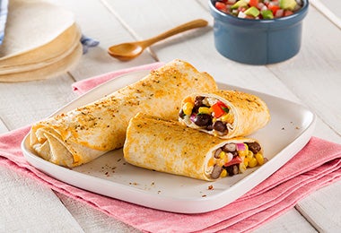 La receta de burritos Tex-Mex tiene que llevar fríjoles.