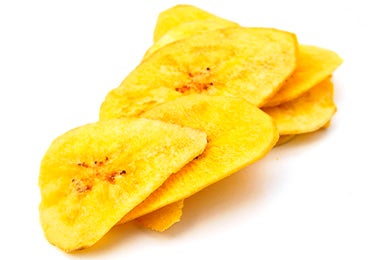 Tajaditas de plátano frito.