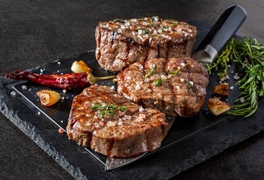 Termómetro de cocina para identificar temperatura en cortes de carne