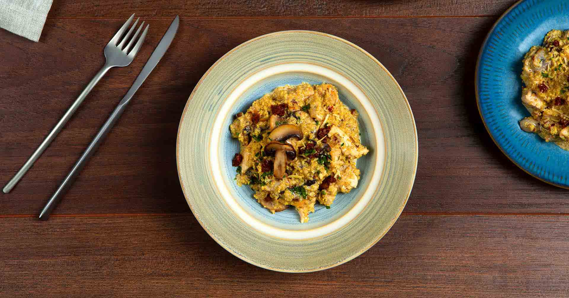 Risotto de quinoa y champiñones