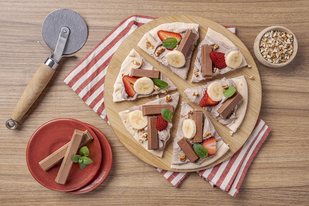 Receta casera de Pizza de KitKat Dark Recetas Nestlé