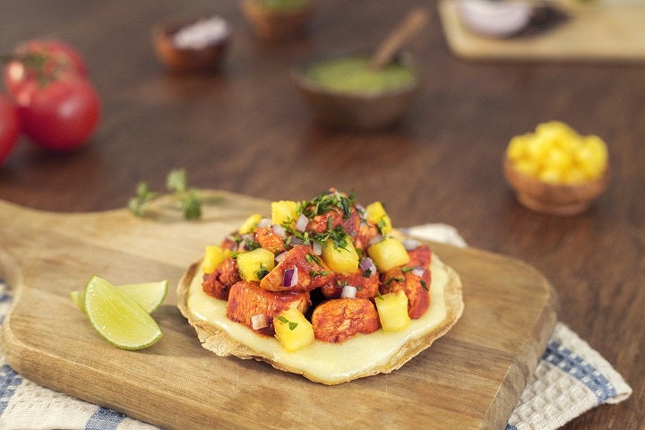 Volcán de pollo al pastor
