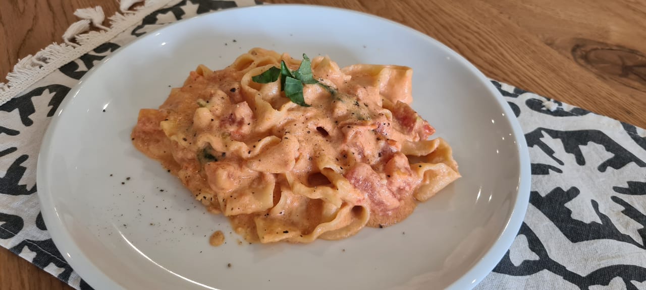 Pappardelle al teléfono