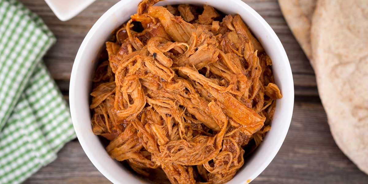 Carne desmechada con maduritos
