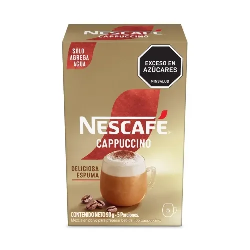 Imagen frontal del producto Café instantáneo NESCAFÉ Cappuccino x 5 sobres