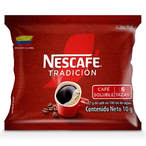 Imagen frontal del producto Café instantáneo NESCAFÉ Tradición x 10g
