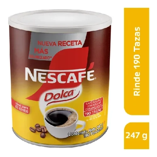 Imagen frontal del producto Café soluble NESCAFÉ Dolca x 247g