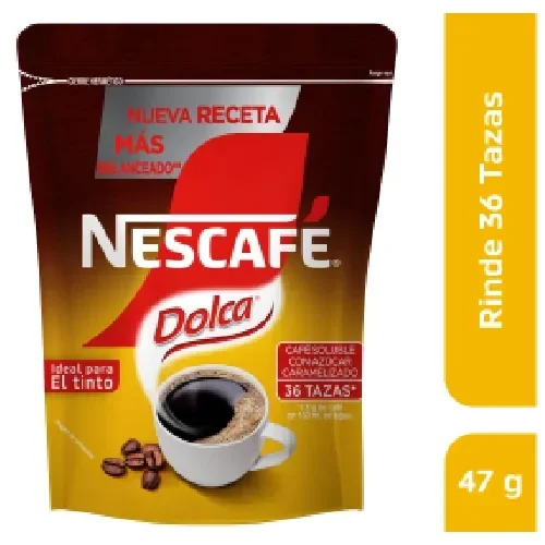 Imagen frontal del producto Café soluble NESCAFÉ Dolca x 47g