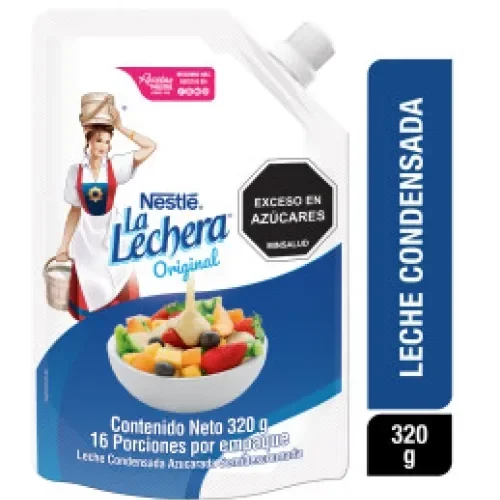 Imagen frontal del producto La Lechera en la versión 320g Doypack