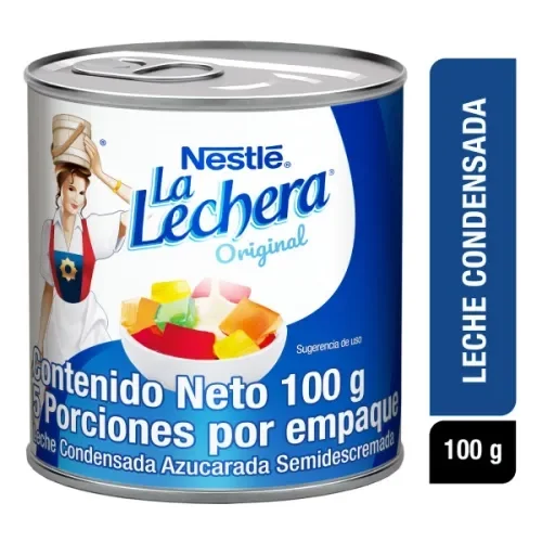 Imagen frontal del producto La Lechera en la versión 100g Lata