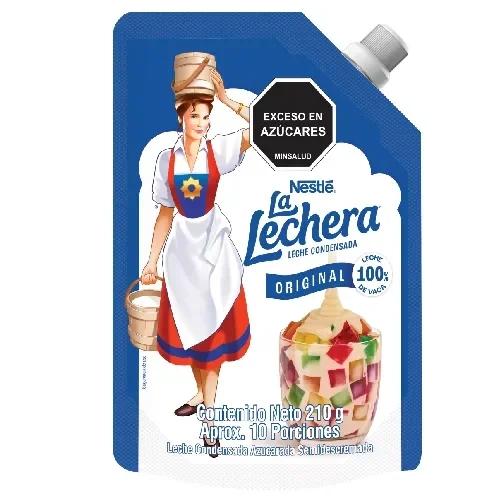 Imagen frontal del producto La Lechera en la versión 210g Doypack