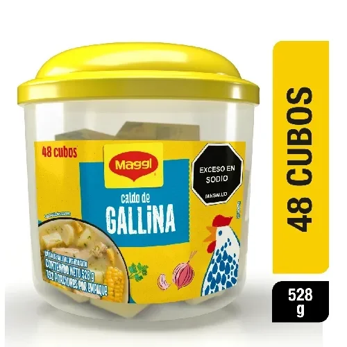 Imagen frontal del producto Maggi® Caldo de Gallina x 12 cubos x 132g caja