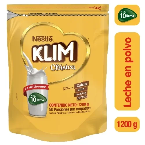 Imagen frontal del producto Leche en polvo KLIM Clásica x 1200g