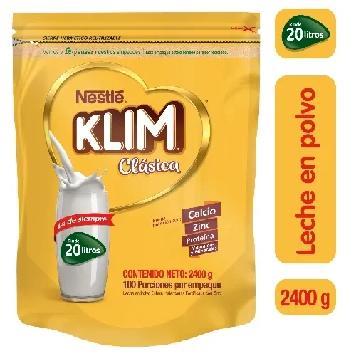 Imagen frontal del producto Leche en polvo KLIM Clásica x 2400g