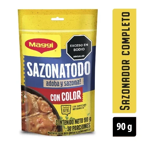 Imagen frontal del producto Sazonador con Color MAGGI Sazonatodo x 90g