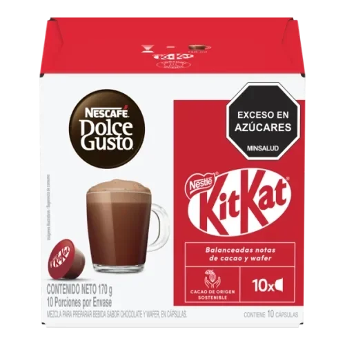 Cápsulas de chocolate NESCAFÉ® DOLCE GUSTO® KITKAT® 170 Gr