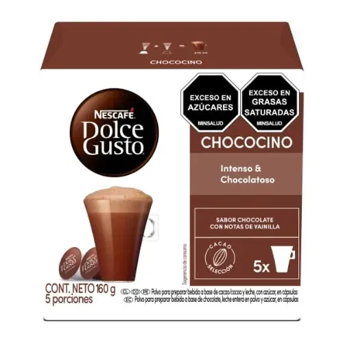 Chocolate en cápsulas NESCAFÉ® DOLCE GUSTO® Chococino 160 Gr