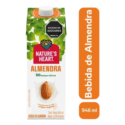 NATURES HEART Bebida Almendra12x946ml