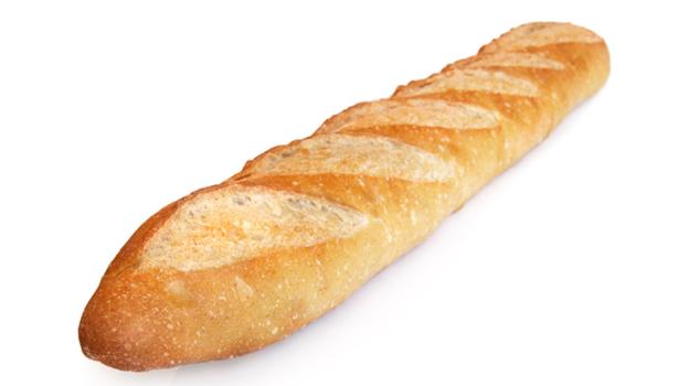 Pieza de pan bolillo.