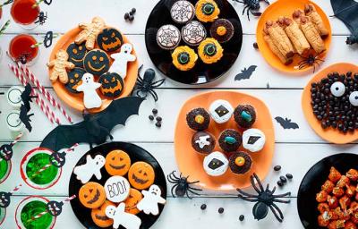 Variedad de comidas para Halloween. Variedad de comidas para Halloween.